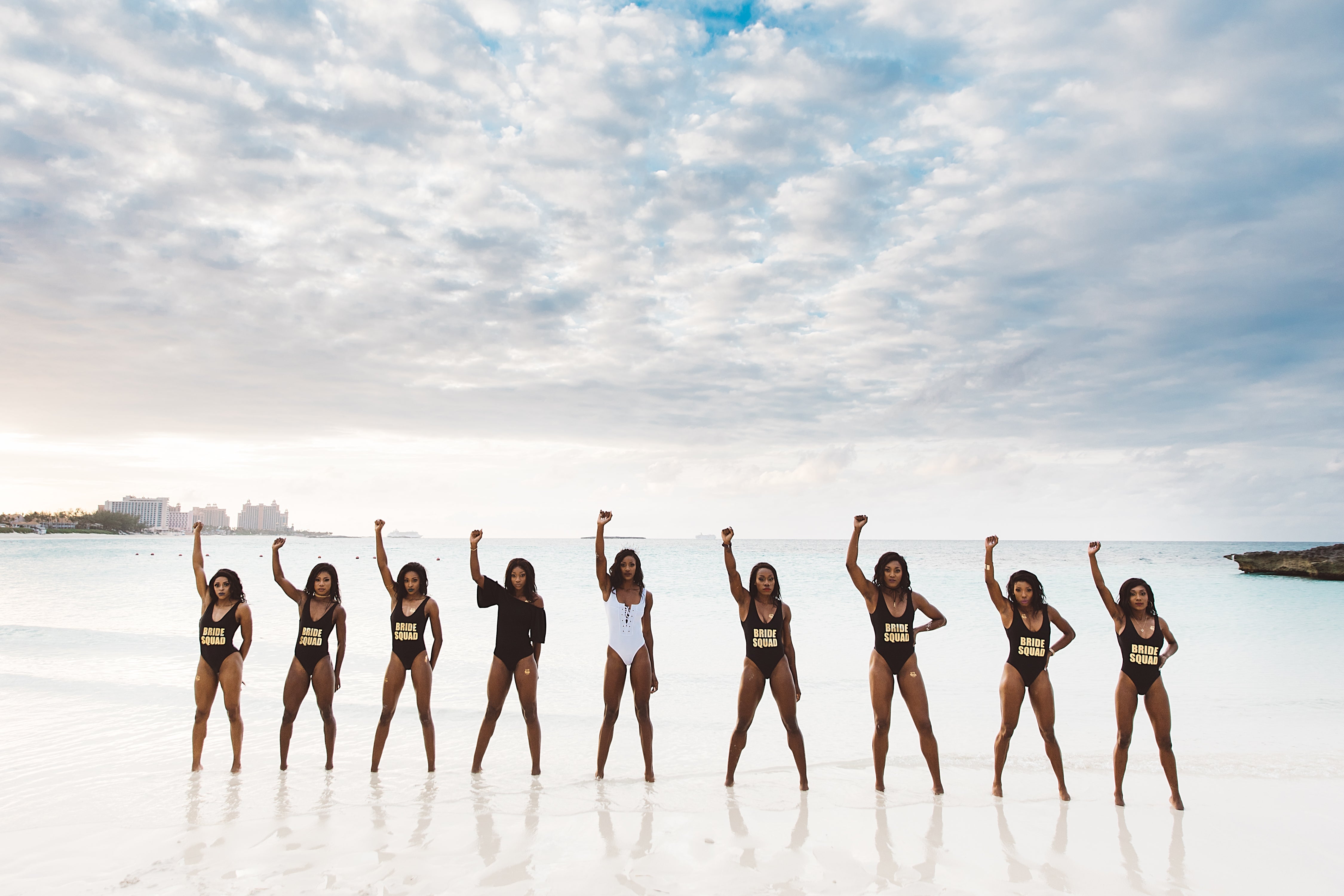 Olympic Gold Medalist Shaunae Miller and Her Bridal Party Slay Their Bahamas Photo Shoot

